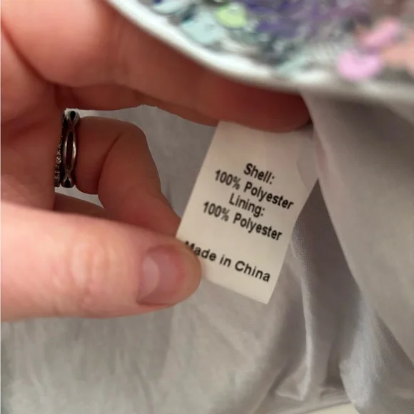 Sequin Multi-Colored Cropped Jacket, Size Medium, Y2K - Picture 3 of 3